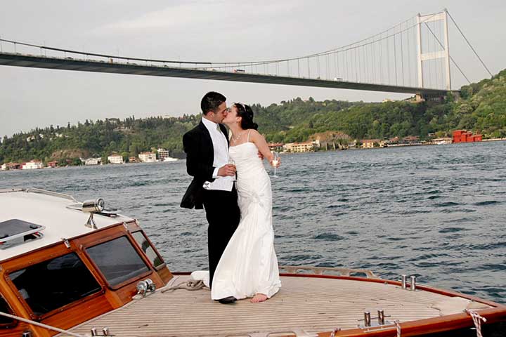 Istanbul Wedding by Bosphorus View