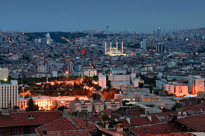 Ankara City Night View